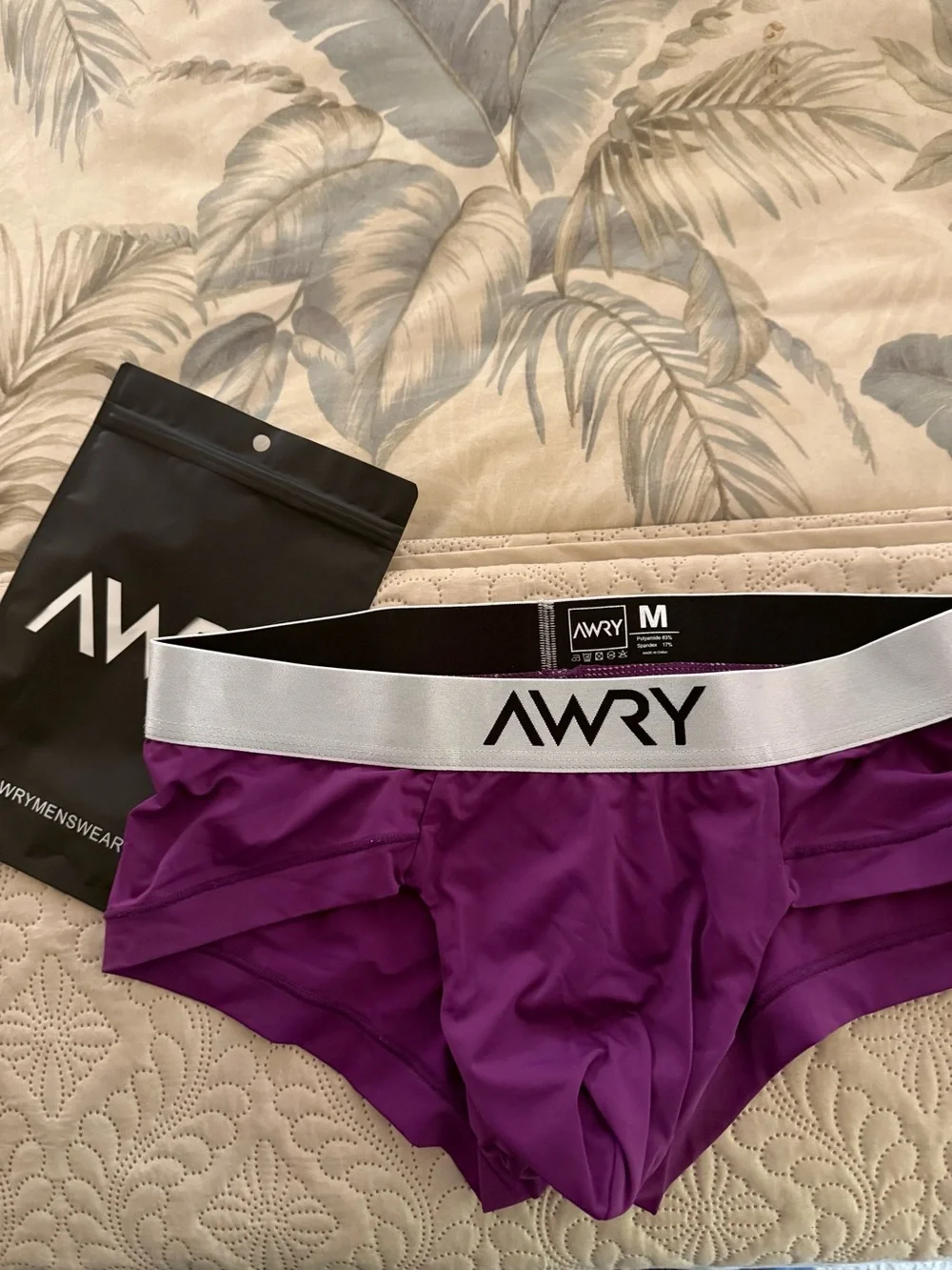 AWRY Men's Stretch Trunk - Purple - Picture 4 of 6